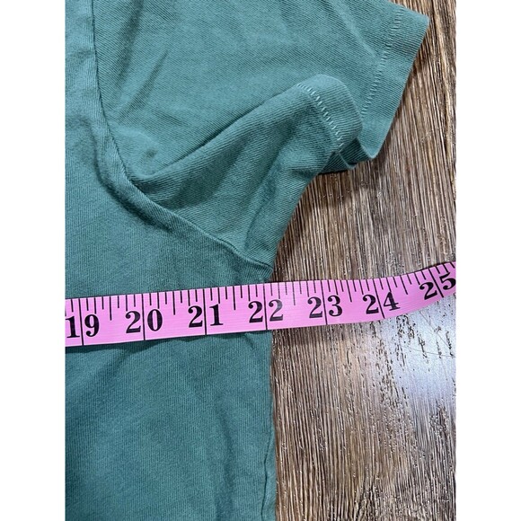 Outerknown Shirt Mens Large Green Groovy-T Crew Neck Chest Pocket Organic - Picture 6 of 7